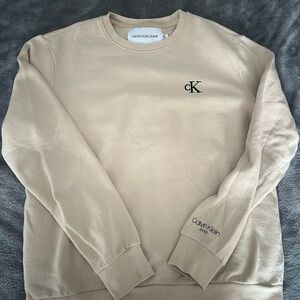Calvin Klein Jeans Beige Sweatshirt